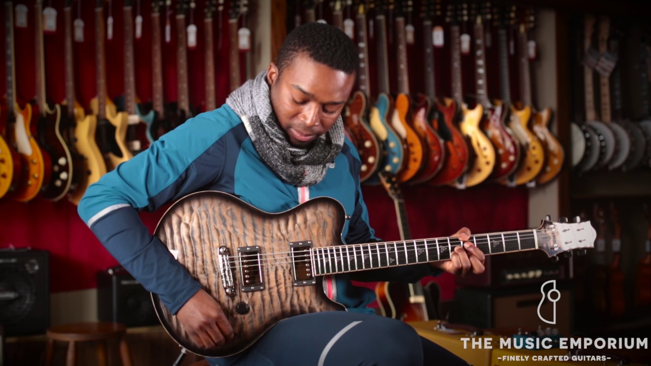 Nik Huber Dolphin II Charcoal Burst @ The Music Emporium - YouTube