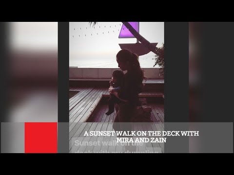 A Sunset Walk On The Deck With Mira And Zain