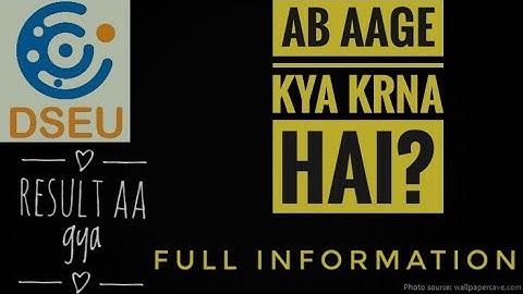 Dseu Admission 2021 : Spot Round-1 Declared | Document Verification | Next Process #dseu