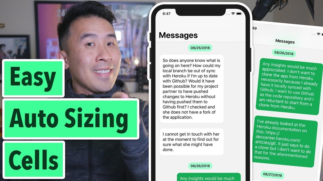 Swift Grouped Messages Easy Auto Sizing Cells Ep 1 YouTube