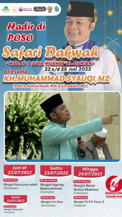 Ustadz Syauqi MZ II Putra Almarhum KH Zainuddin MZ #syauqi #zainuddin