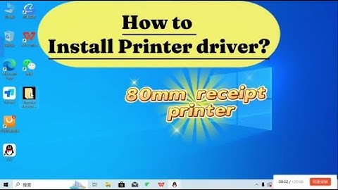 How to install Hoin 80mm thermal printer windows driver ?