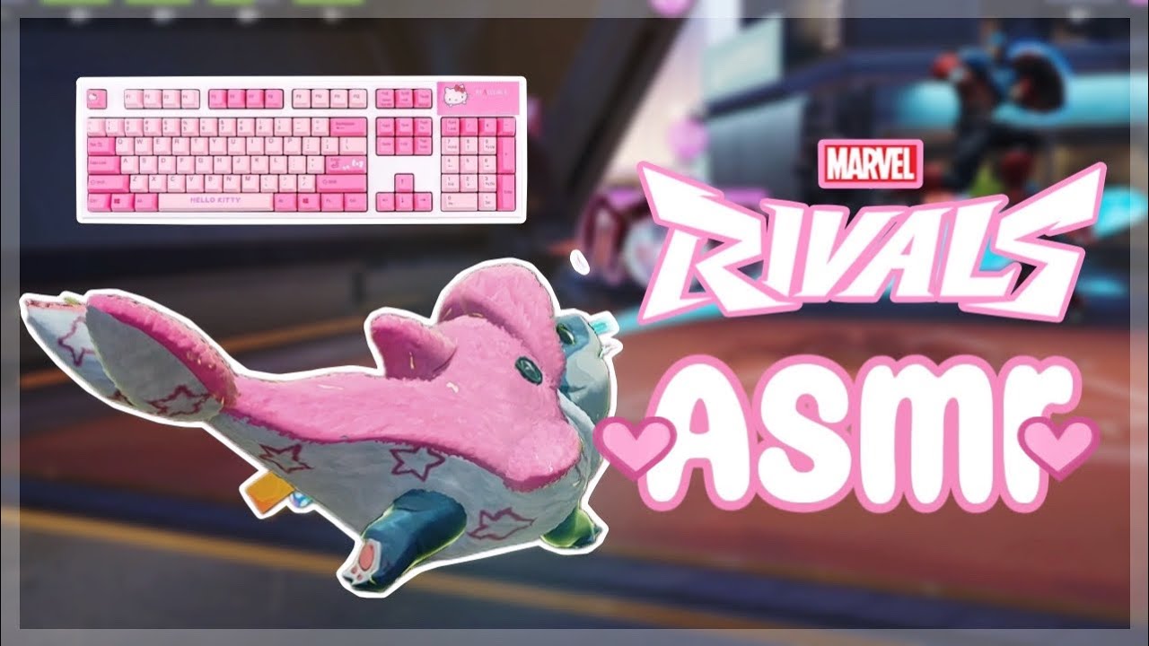 Marvel Rivals ASMR 💗Jeff Only ┊Whispering,  Gum chewing & Keyboard sounds┊