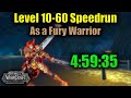 Fury warrior 1060 leveling is amazing