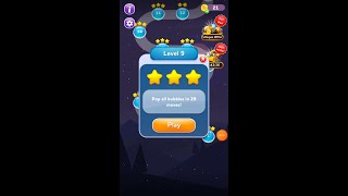Bubble Shooter Rainbow Game Level 09 | Bubble Shooter Gameplay | Android Gameplay #shorts screenshot 4