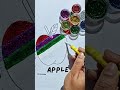 Fruit Coloring for Kids 🍎🌈 | Apple Art# kidsshort# fruitsname