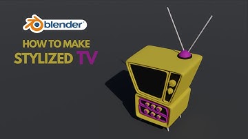 Simple Stylized TV In Blender