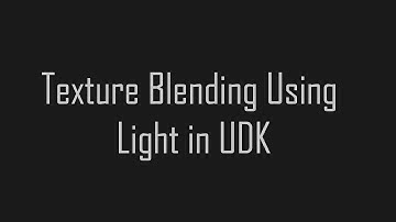 UDK - How to Lerp Textures Using Light Direction