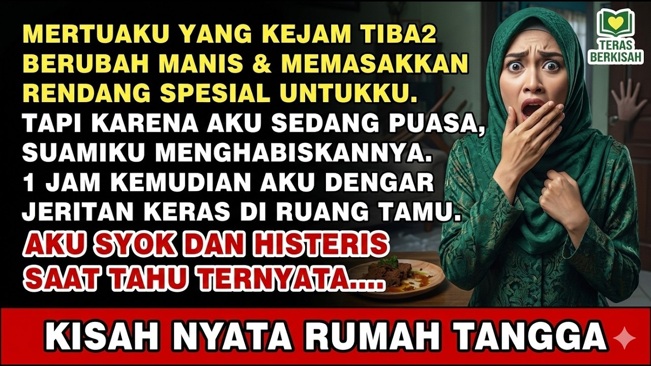 Mertua Kejam Racuni Rendang Spesial, Tapi Suami Makan! 1 Jam Lagi Syok Berat