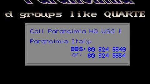 Paranoimia   Datastorm mp4 HYPERSPIN AMIGA INTRO CRACKTRO DEMO COMMODORE NOT MINE VIDEOS