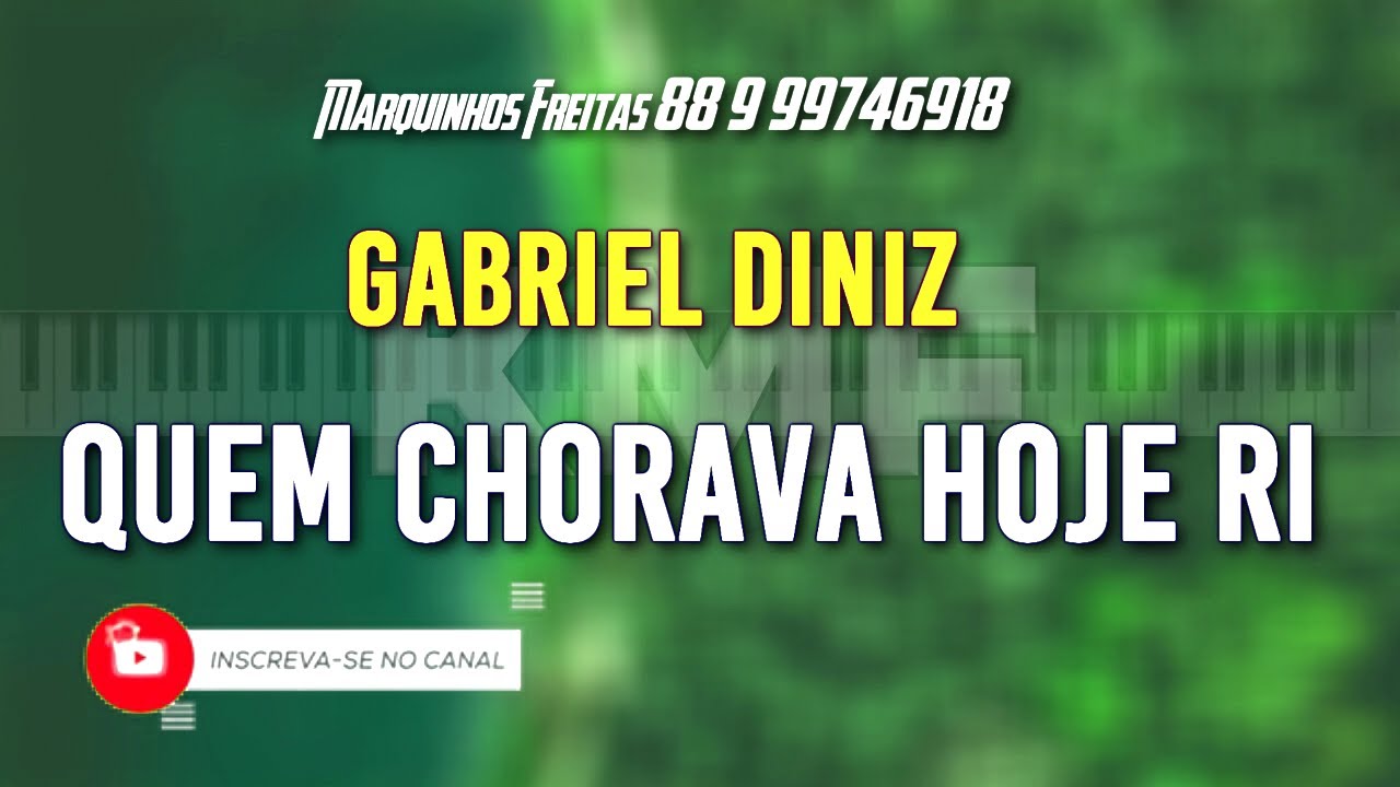 Gabriel Diniz Quem chorava hoje ri (Xote) Karaokê