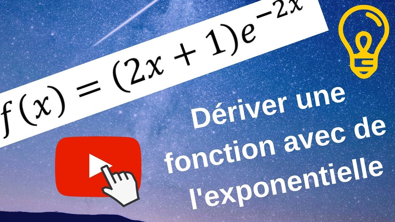[TUTO MATHS] ️💡 COMMENT DÉRIVER UNE FONCTION AVEC DE L'EXPONENTIELLE