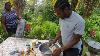 How To Cook Jamaican One Pot meal| Coconut Milk| Pumpkin,GullyBean Saltfish With Plantain Dumpling