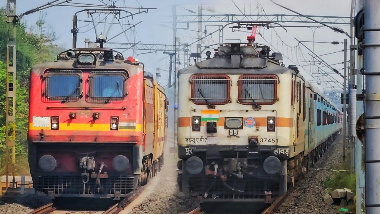 Dangerous 160kmph Gatiman+ Bhopal Vande Bharat+Mumbai Rajdhani attacks Umroli-IR 