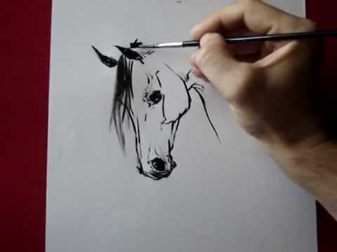 Horse head-how to draw by TORA