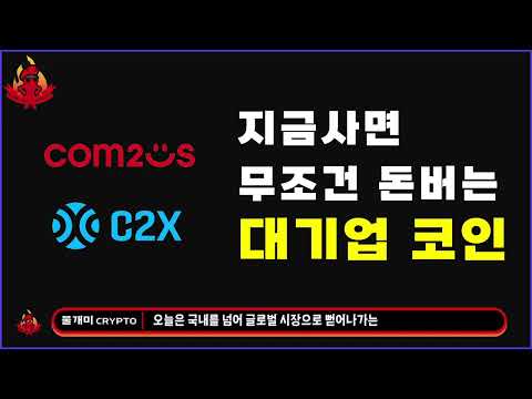   지금 사면 무조건 돈버는 대기업 코인 C2X