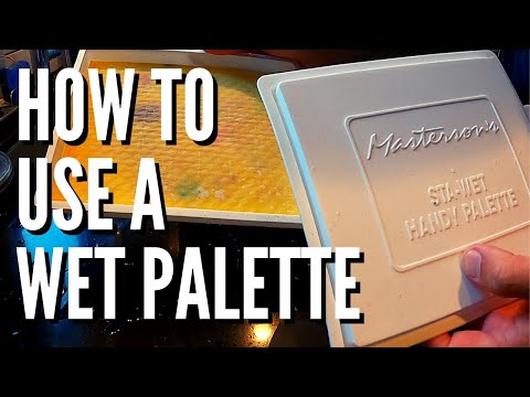 How To Use A Wet Palette - Easy Wet Palette Setup For Acrylic Paints &  Miniatures 