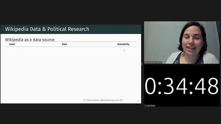 Theresa Gessler, "Wikipedia as Big Data for Politi...