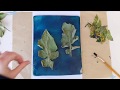 Botanical prints with a gelli-plate