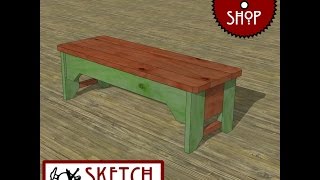 Chief's Shop Sketch of the Day: Country Kitchen Bench