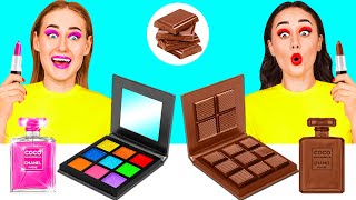 Челлендж. Шоколадная еда vs. Настоящая еда | Смешные ситуации с едой от KaZaZa Challenge