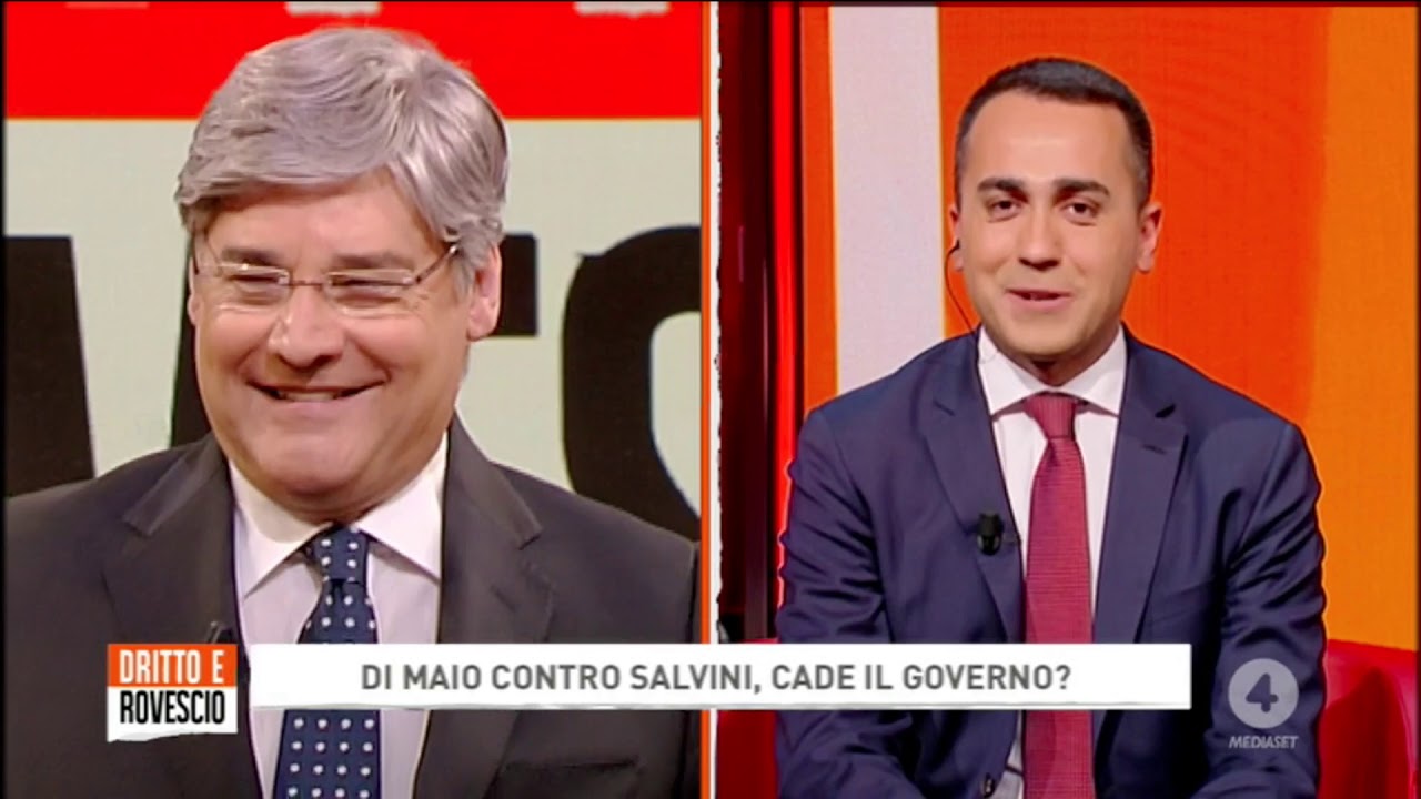 Luigi Di Maio ospite Dritto e Rovescio 18/04/2019