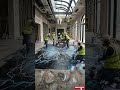 This Glowing Blue Morpho Floor Looks INSANE ⚡🦋 | Luxury Epoxy Conservatory Transformation#satisfying