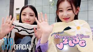 [ITZY V2LOG : Hello 2022] CHAERYEONG & YUNA (유채꽃/터프팅🧶/Tufting/거울/원데이클래스/DIY)