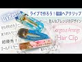 【UV Resin/レジン】ライブで作ろう❣️ヘアクリップ✨福袋シリーズ❣️Let's make hair clip✨