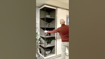 Rotating corner cabinet #design #cabinet #storage #hardware #homedesign #interiordesign #trending