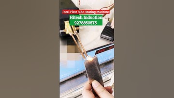 How Steel Plate is Heated by induction Heating Machine || #machine