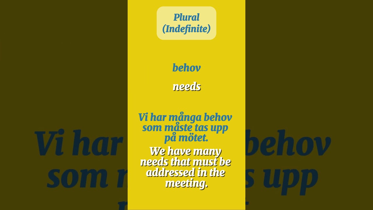 Obejrzyj behov / need 🇸🇪 Swedish Noun Forms #svenska #swedish #swedishnouns #basicswedish #behov #need w YouTube Obejrzyj behov / need 🇸🇪 Swedish Noun Forms #svenska #swedish #swedishnouns #basicswedish #behov #need w YouTube