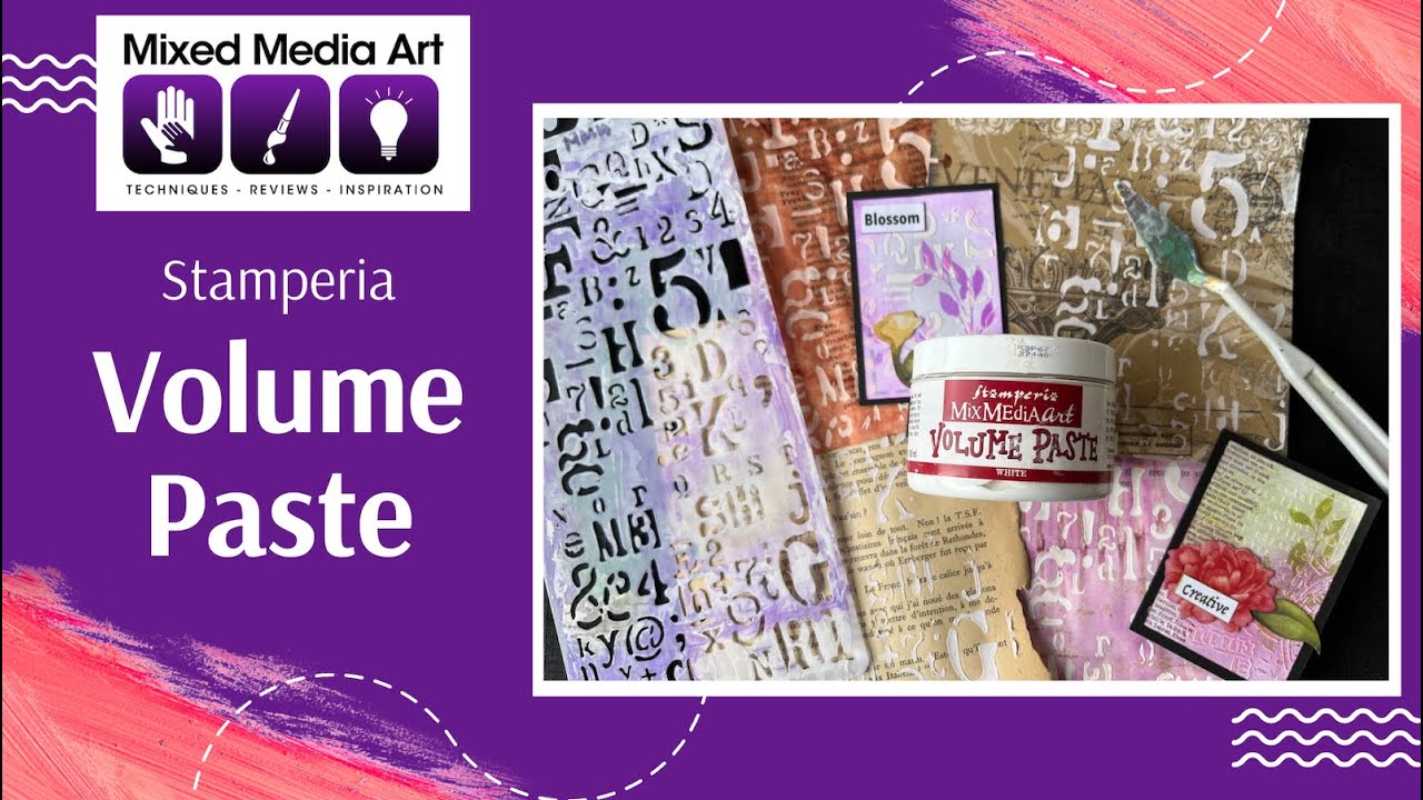 Using Stamperia VOLUME PASTE through stencils