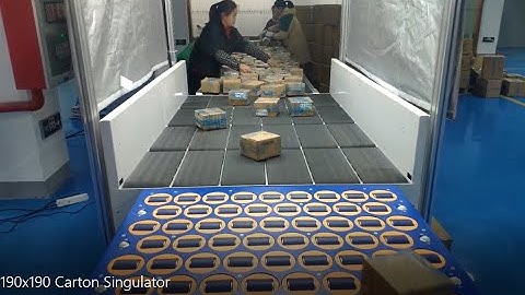 How to singulate the messy parcels to be orderly lined: Singulation Conveyor will make it.