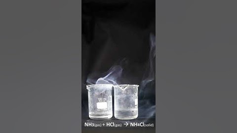 NH3(gas) + Hcl(gas)=NH4CL(solid)