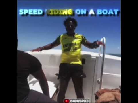 Speed falls on a boat