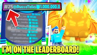 I Got TOP 10 On The CLICKER SIMULATOR LEADERBOARDS!! (Roblox)