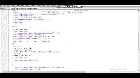Metode Newton Raphson menggunakan c++ ||Metode Numerik (Marlinda-Irma)