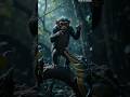 The Clever Monkey Outsmarts the Crocodile 🐒🐊 #shorts #ytshorts #youtubeshorts #ai #monkey #crocodile