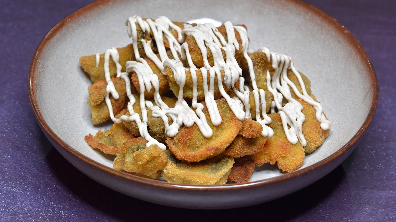 Champiñones Crujientes con Mayonesa de Trufa ¡Adictivos!