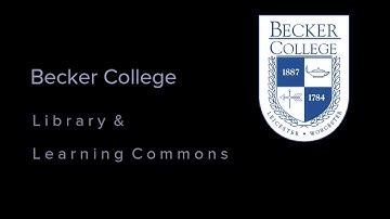 Finding Becker College Library Databases