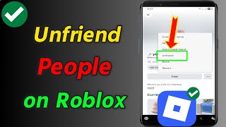 How to Unfriend People in Roblox Fast | Remove/Delete Your Friends on Roblox