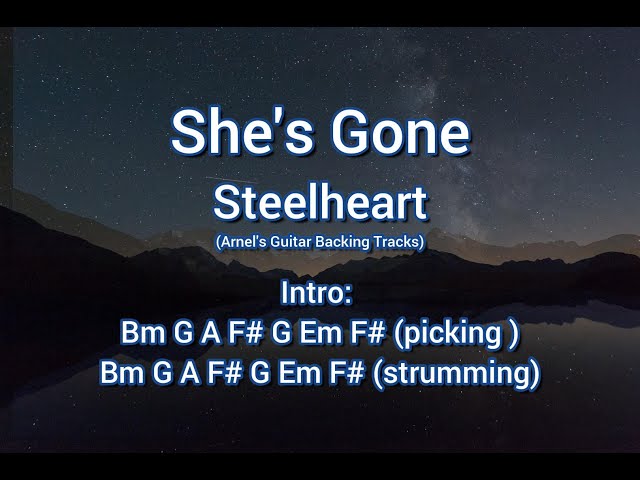 She's Gone [Steelheart] Guitar Backing Tracks class=
