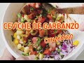 Ceviche de garbanzo // con mango