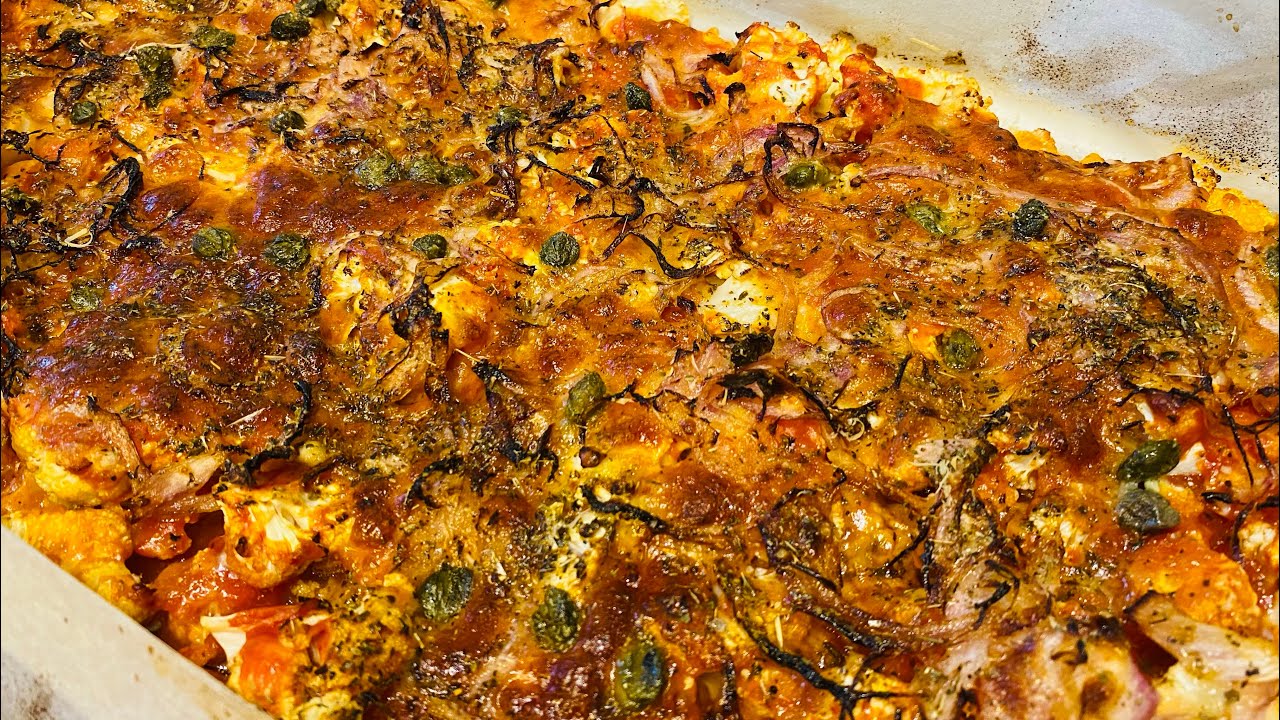 Il Cavolfiore che farà impazzire tutti.Al forno come una pizza.strepitoso, facile e gluten-free ￼
