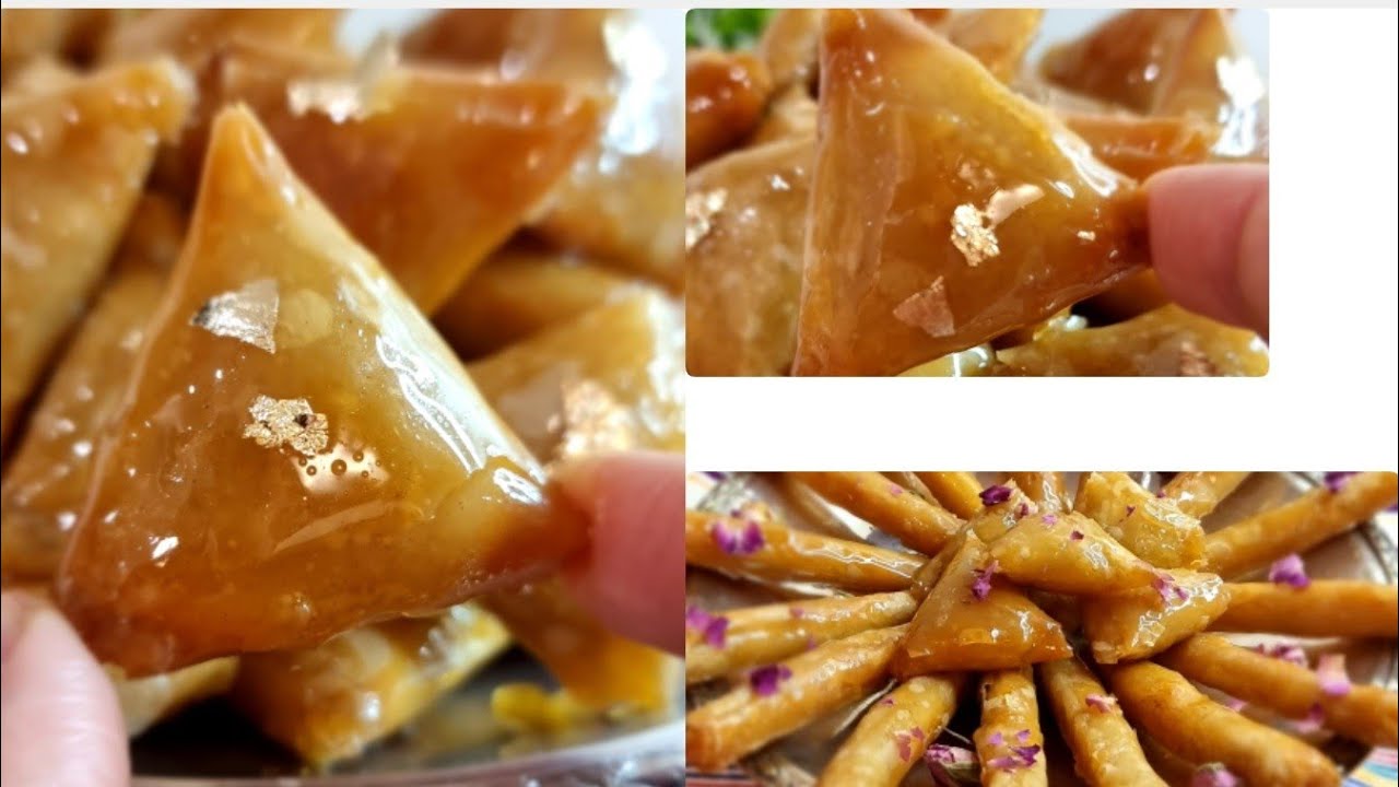 بريوات المخزنية بعقدة اللوز🇲🇦معلكة مع اظافة كريمة اللوز لعطتها واحد المذاق خاص لعمرك ذقتي بحالها👌