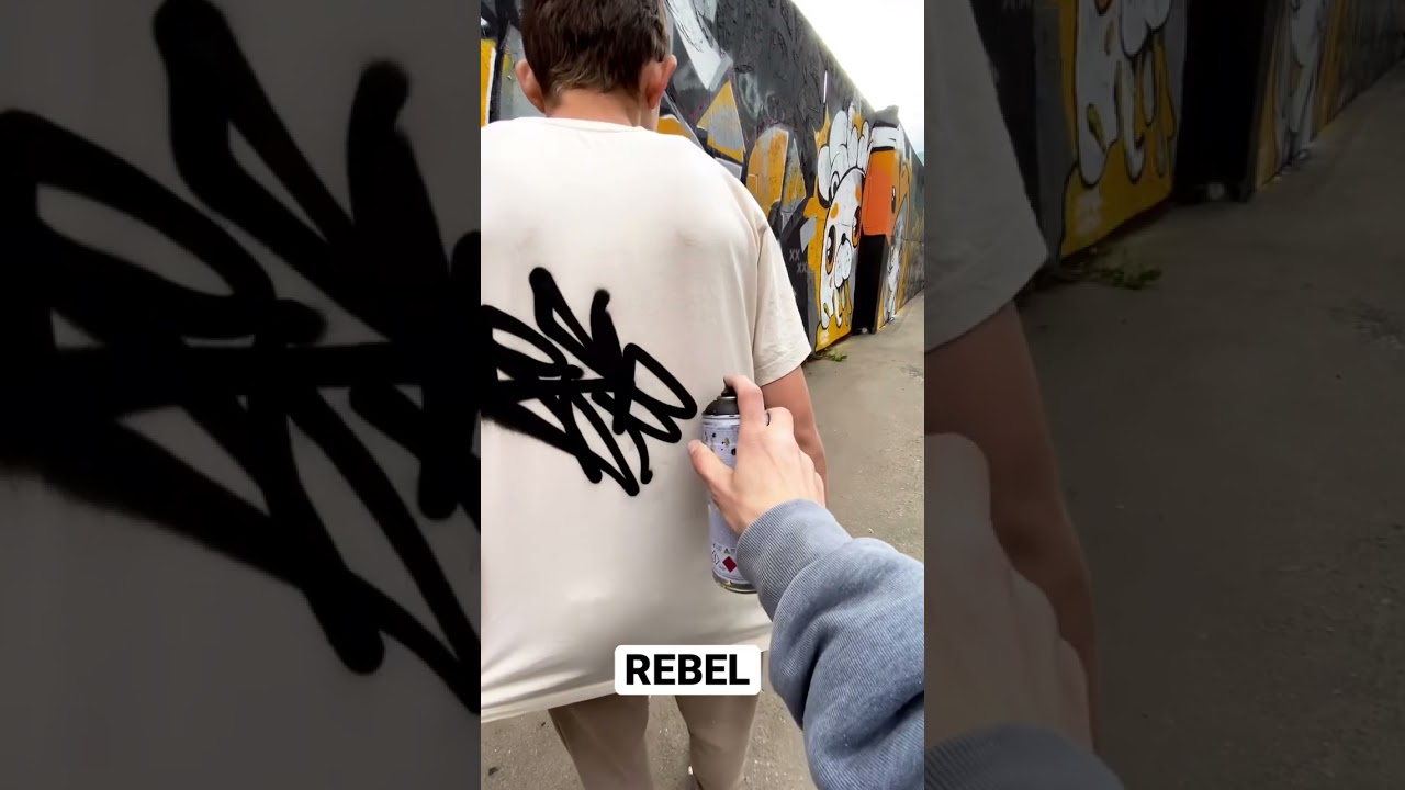 Graffiti Tagging T-shirt REBEL. 