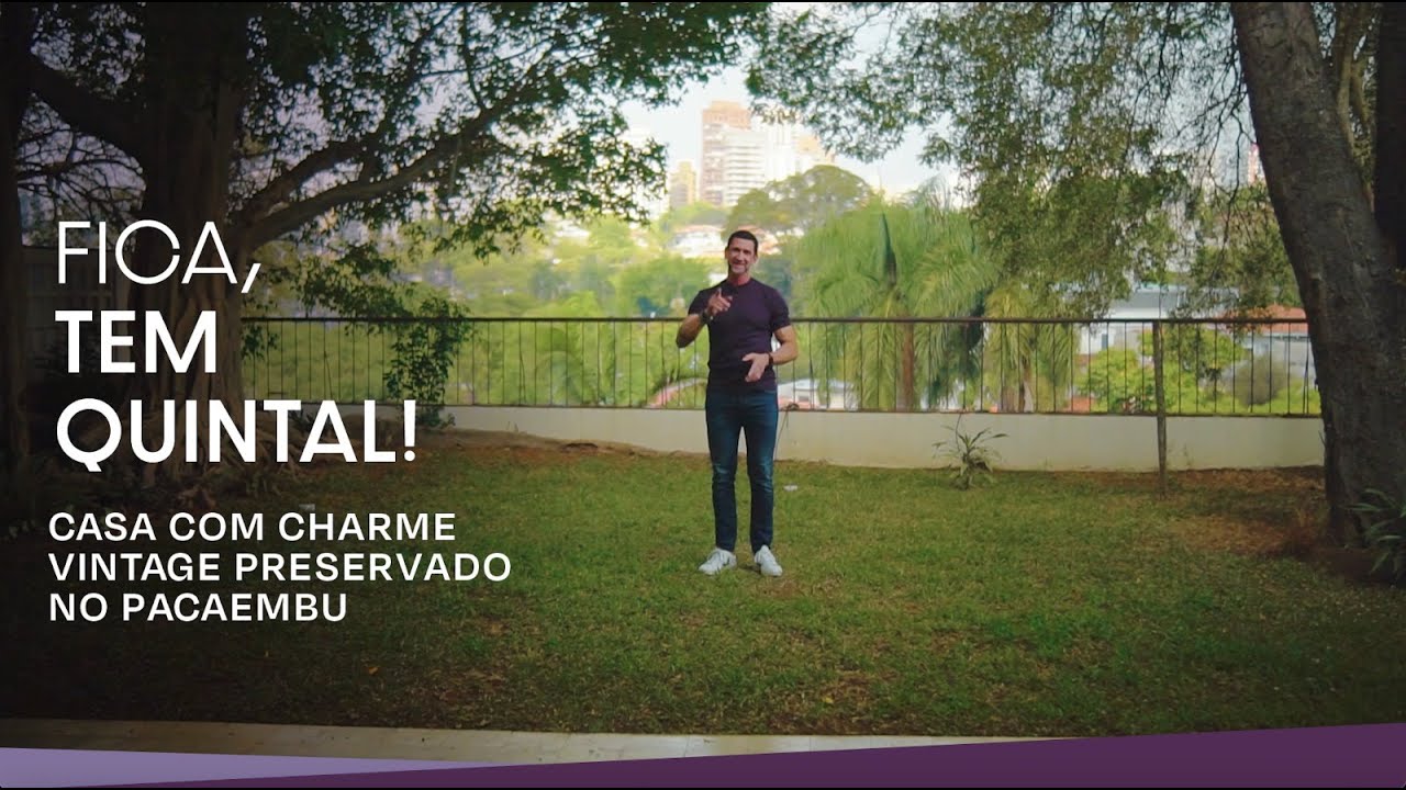 CASA COM CHARME VINTAGE PRESERVADO NO PACAEMBU | FICA, TEM QUINTAL!