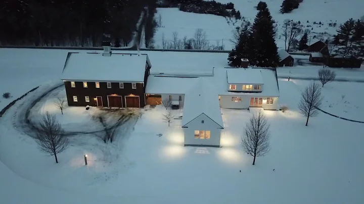 Farmhouse Drone Flyover in Etna, NH