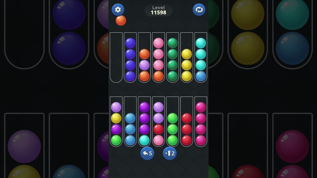 Ball Sort by Infinite Joy: Levels 11597, 11598, 11599